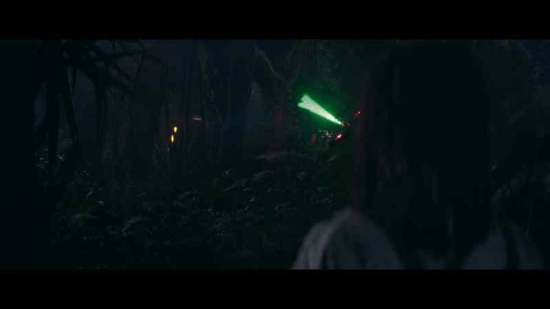 [lightsabers clashing]