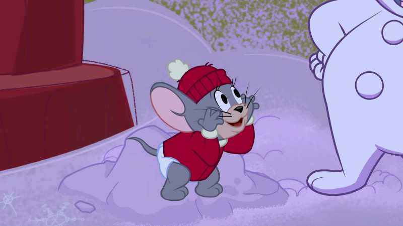 Like a magic snow mouse from the magic snow atop Old Smiley