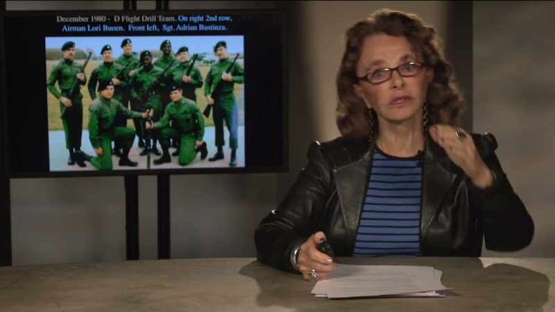 Like all new basic airmen, she was assigned to gate security