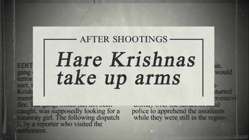 Like, they armed themselves. They had target practice