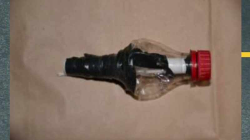 Like, it was a shotgun taped into a plastic bottle