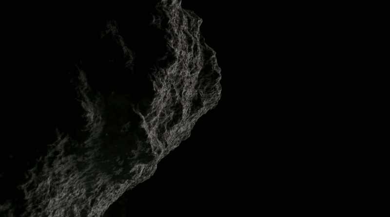Like shrapnel, it was launched into space