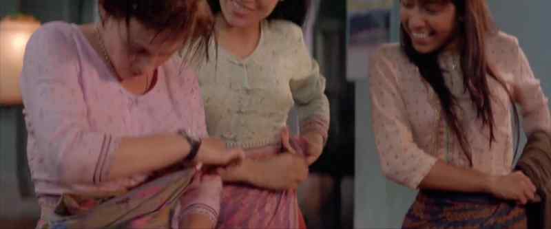 Like so. Burmese dress becomes you very much