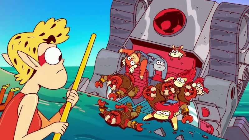 [Lion-O screaming] Cheetara, we're coming!