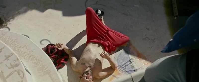 [liquor splahes] [laughing]