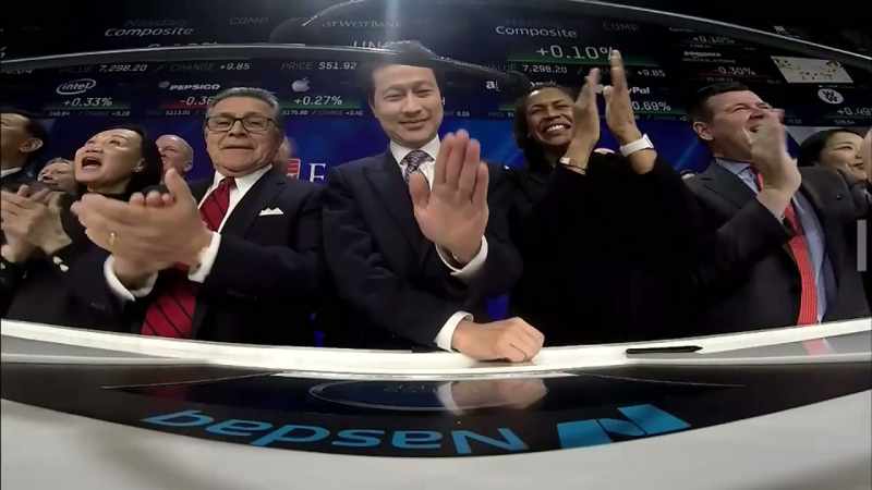 Listed on Nasdaq, and then the rest is history