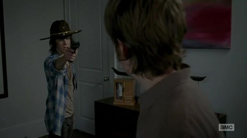 Listen, I, uh-- - Hand me the gun, grip first