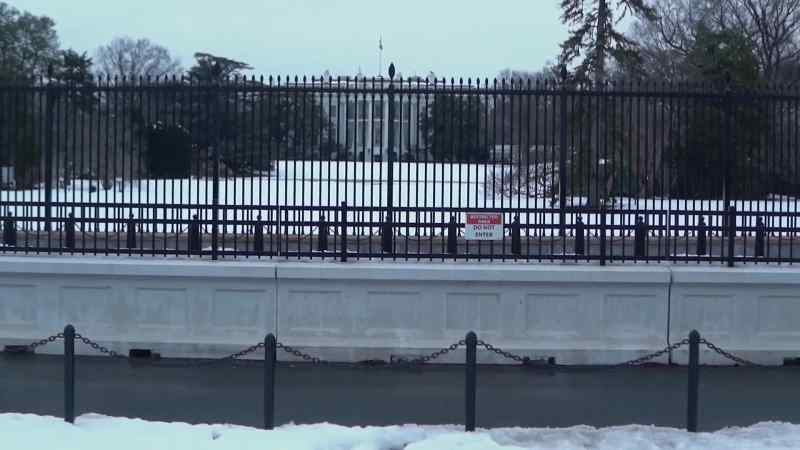 Literally right in front of the White House