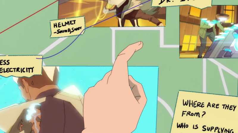 Livewire's harness, Intergang's weapons, Ivo's Parasite suit