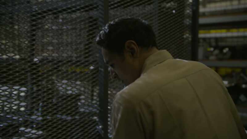 [Lock blips, gate opens]