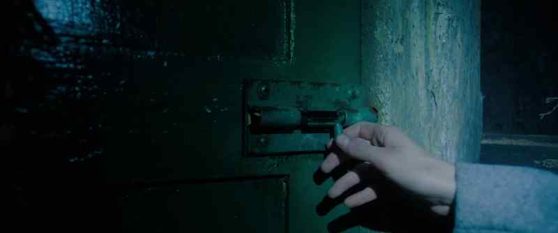 (LOCK CREAKS AND CLICKS)