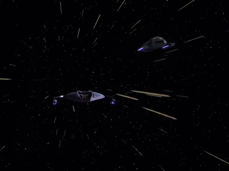 Lock phasers on their dorsal field junction