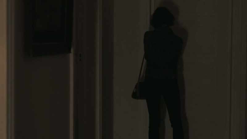 (locks door)