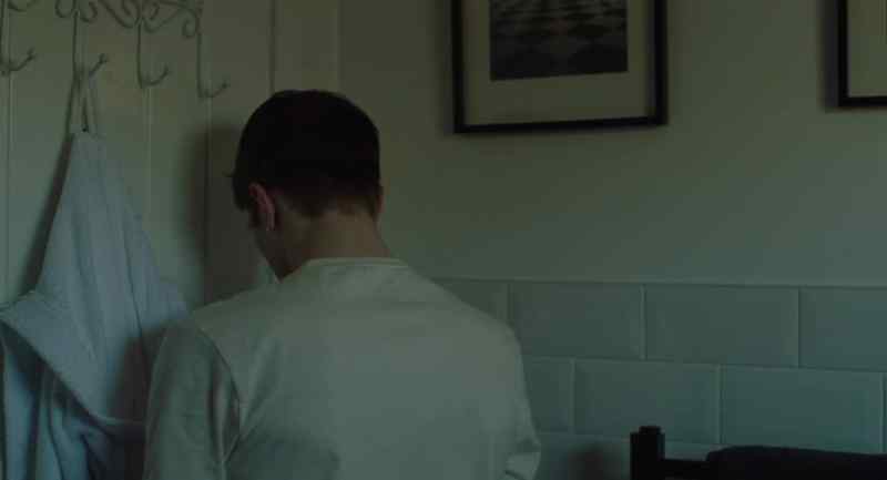 [locks door]