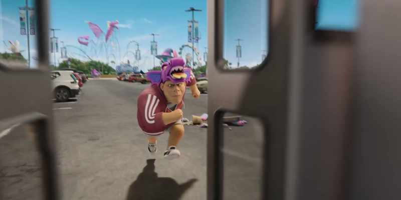 [Logan] He's coming! -[shouting]