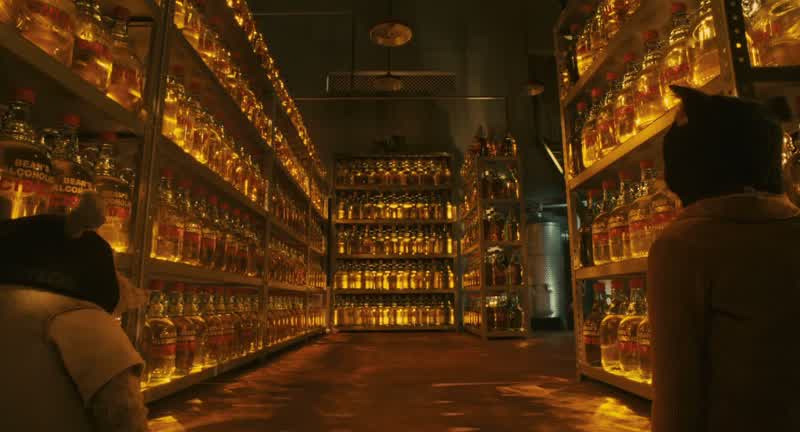 Look at all this apple juice