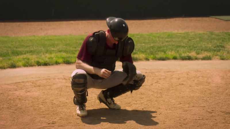 Look at your feet, and get ready to throw
