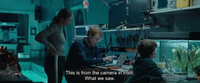 Look at this. This is from the camera in front. What we saw