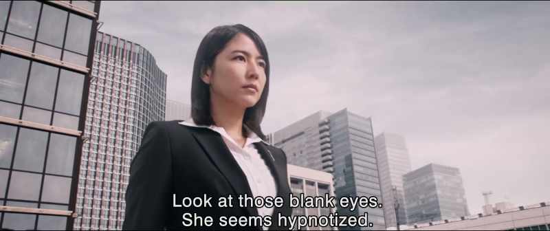 Look at those blank eyes. She seems hypnotized