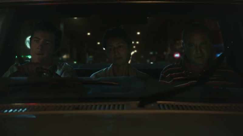 Look at you, sitting in a ute