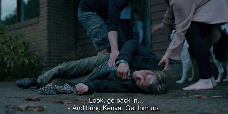 Look, go back in... - And bring Kenya. Get him up