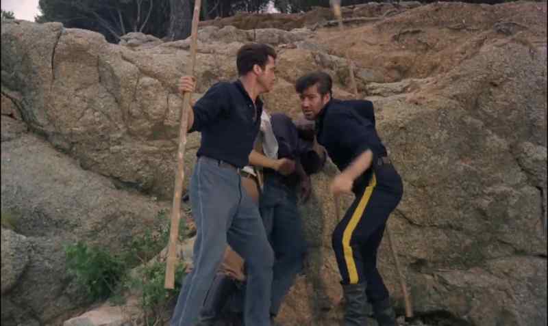Look after him, Spilett! Try and get it over the edge!