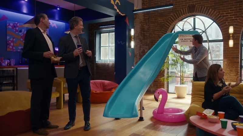 Look, there's a slide, that we can't use