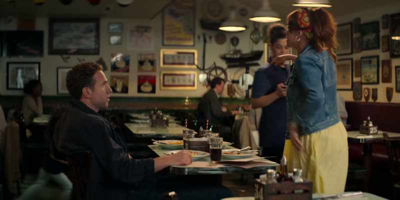 Look, there's some chocolate cake. Why don't we all sit down?