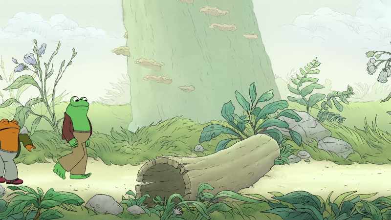 Look, Toad, a log.-[grunting]