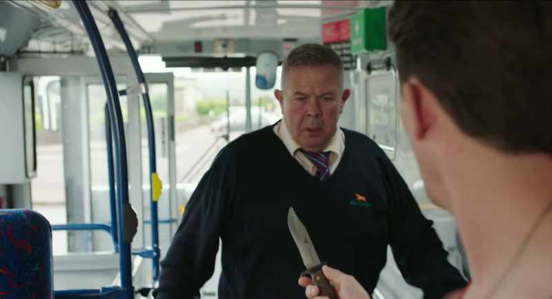 Look, will you get back in your seat? I'm not getting a ticket