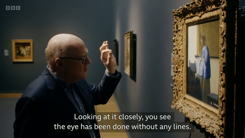 Looking at it closely, you see the eye has been done without any lines
