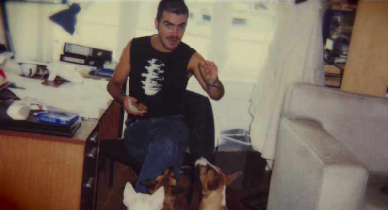 Looking after his dogs