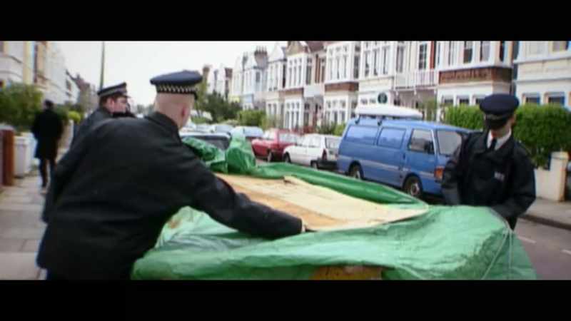 Looking to see if the gun had been discarded or anything had been discarded