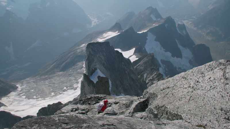 Looking up at the summit, in this moment, it's almost like