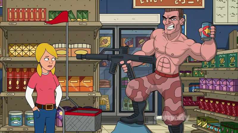 Looks like your arm has healed nicely. - Can I help you, Wanda?