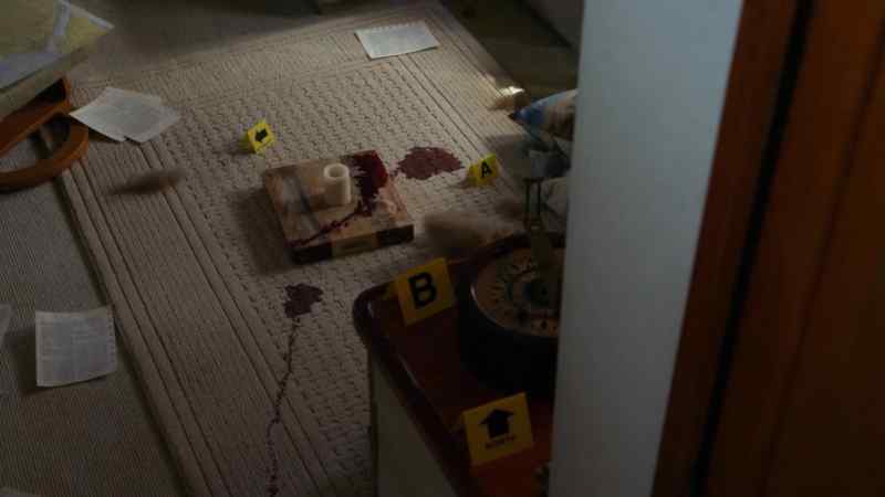 Looks like Johnny was stabbed down in the cabin