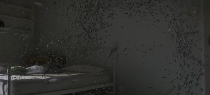 [loud buzzing]