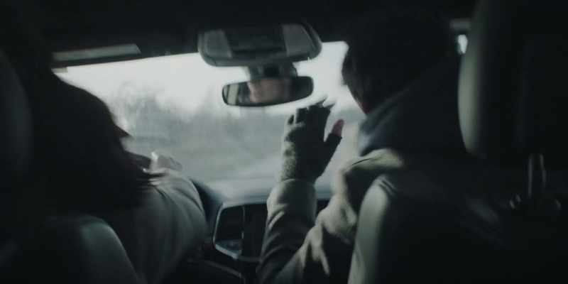 (loud thud) - (car swerves)