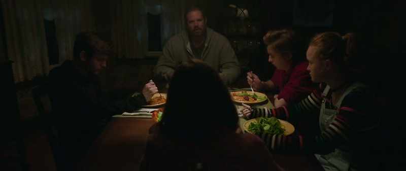 (LOUIE SCOFFS) - (DROPS FORK ON TABLE)