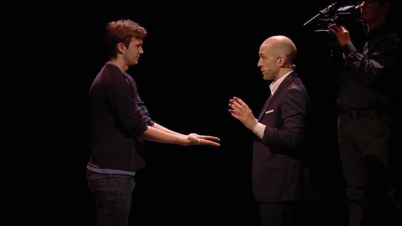 Lower your hands a little bit. You understand what we're doing?