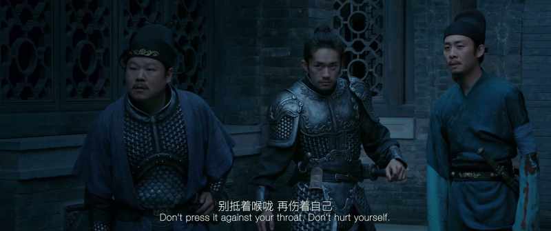 Lower the dagger from your throat. Don't hurt yourself
