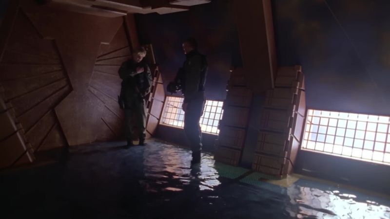 lt's a bit chilly. - Dad, how's it coming with that door?