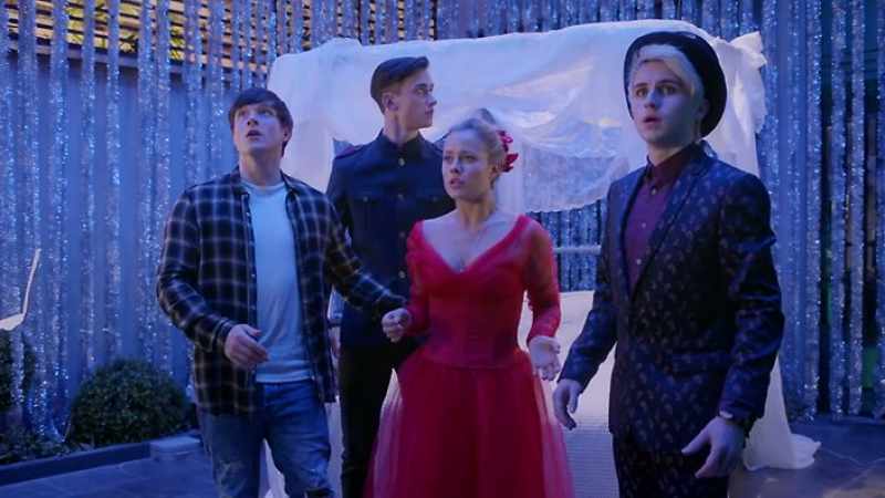 Luckily, the gang was magically transported back to the present