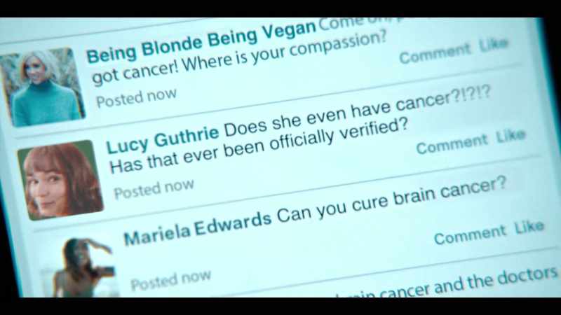 [Lucy] Does she even have cancer? Has that ever been officially verified?