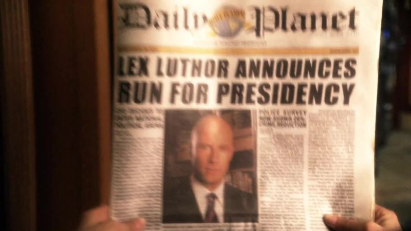 Luthor is making a play for the oval office
