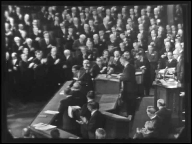 Lyndon made a speech