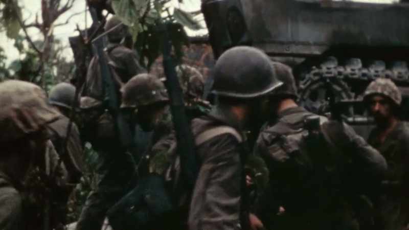 MacArthur's Marines load up