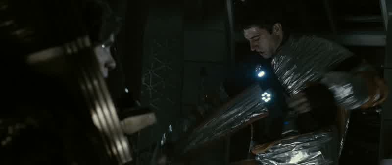 Mace. One problem. The computer's down. One of us has to manually operate the seal. From inside. Shi