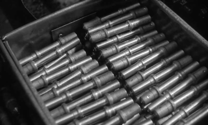 Machinery rattles and whirs