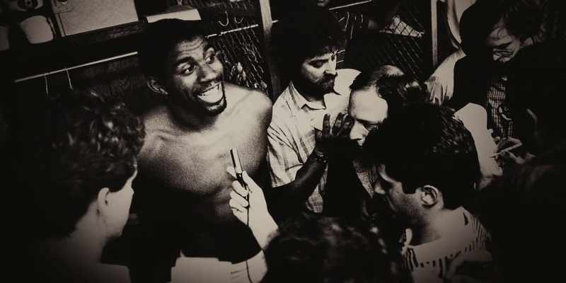 [Magic] I get in the locker room, Kareem say